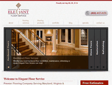 Tablet Screenshot of elegantfloorservices.com